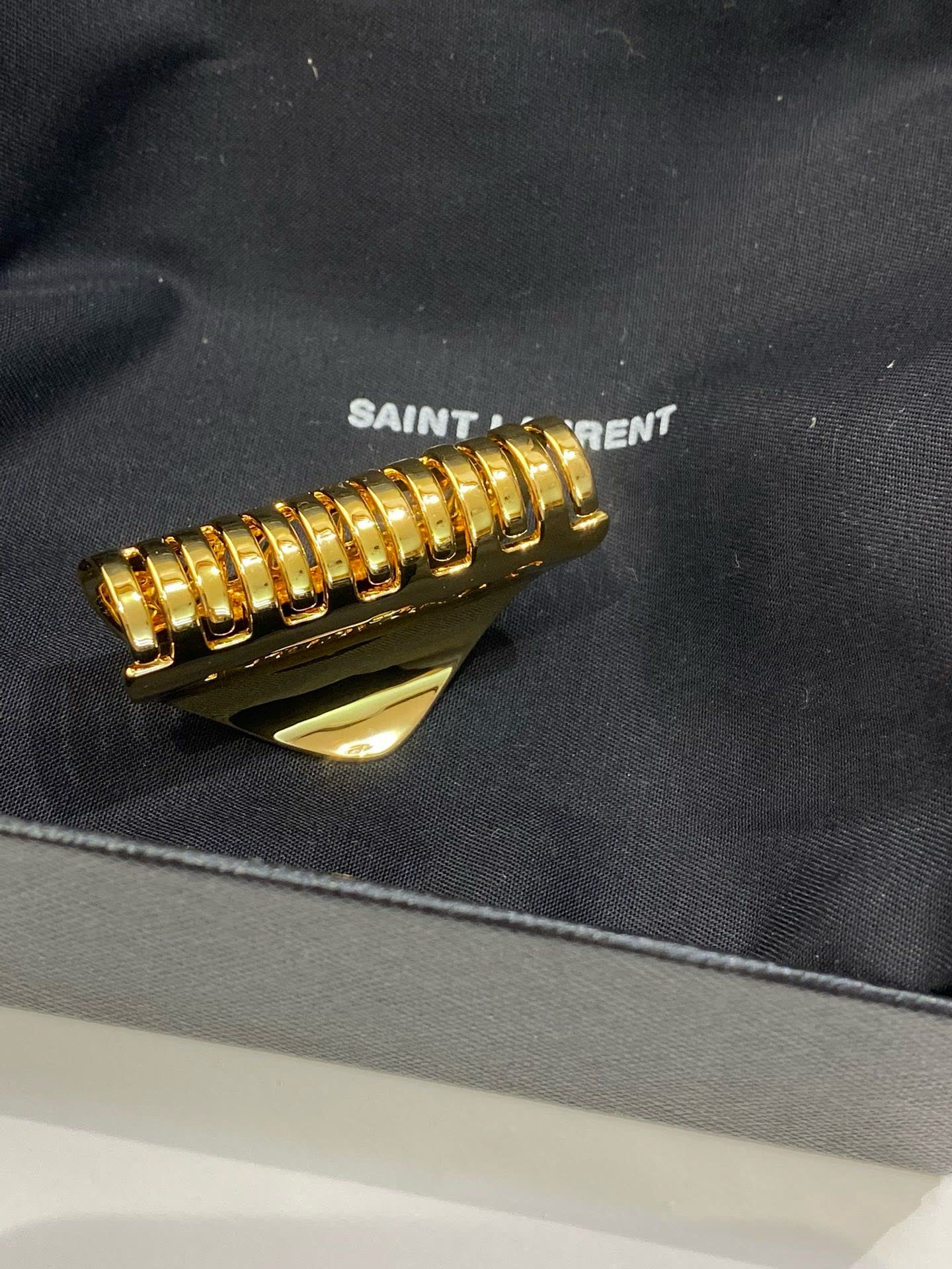 YSL Saint Laurent Gold Hair Clip